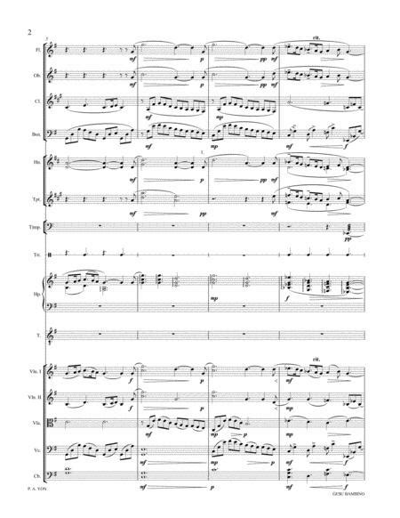 Gesu Bambino For Tenor/Soprano Voice And Orchestra, Score And Parts With New English Lyrics